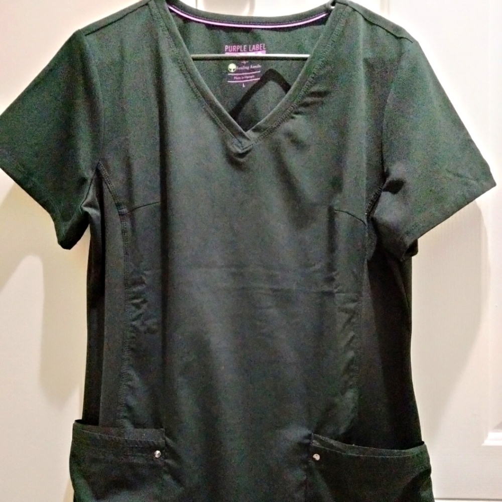Healing Hands Purple Label Tori Yoga Scrub Top